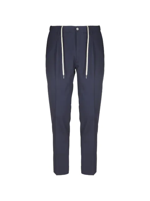 BE ABLE Riccardo drawstring pleated trousers