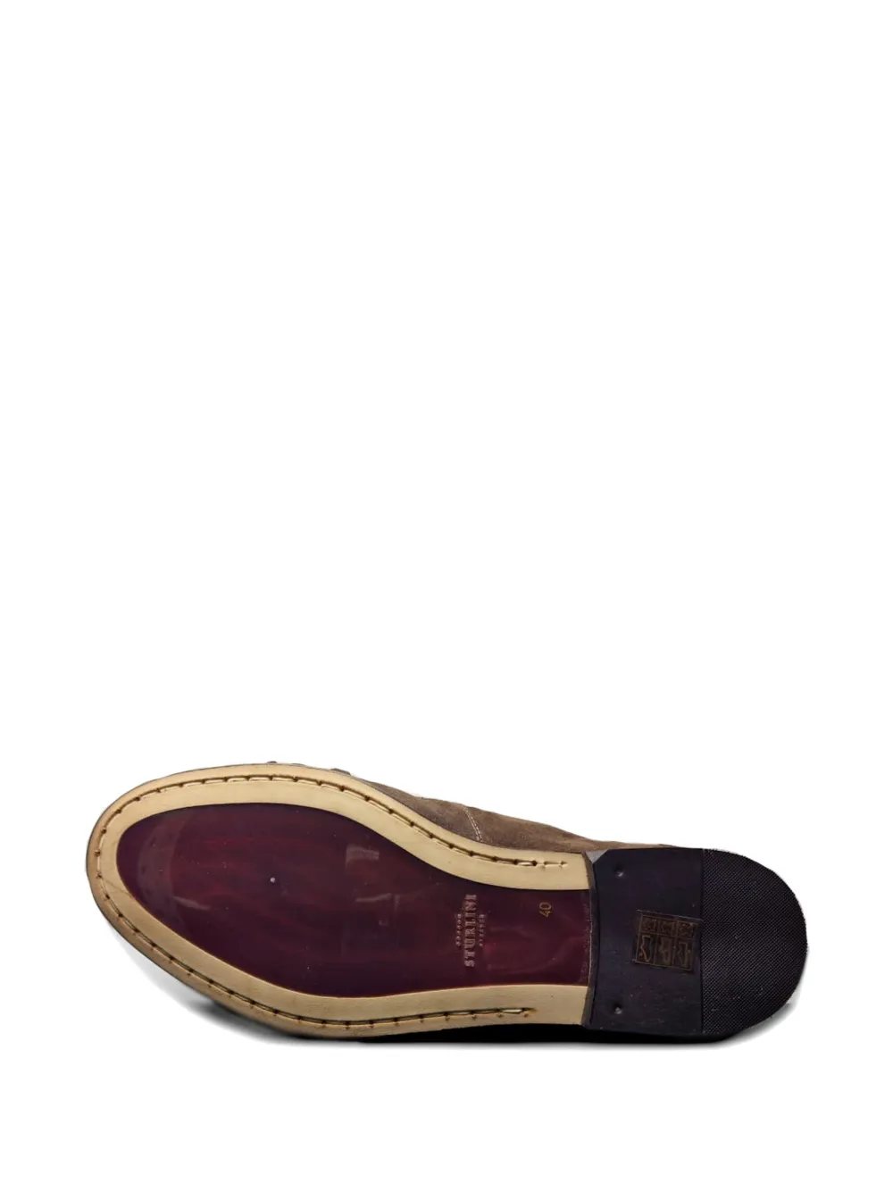 sturlini firenze Loafers met gesmockt detail Bruin