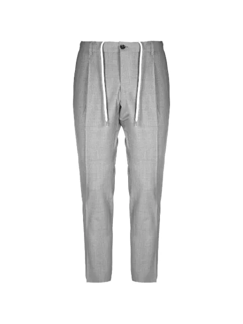 BE ABLE Riccardo drawstring pleated trousers
