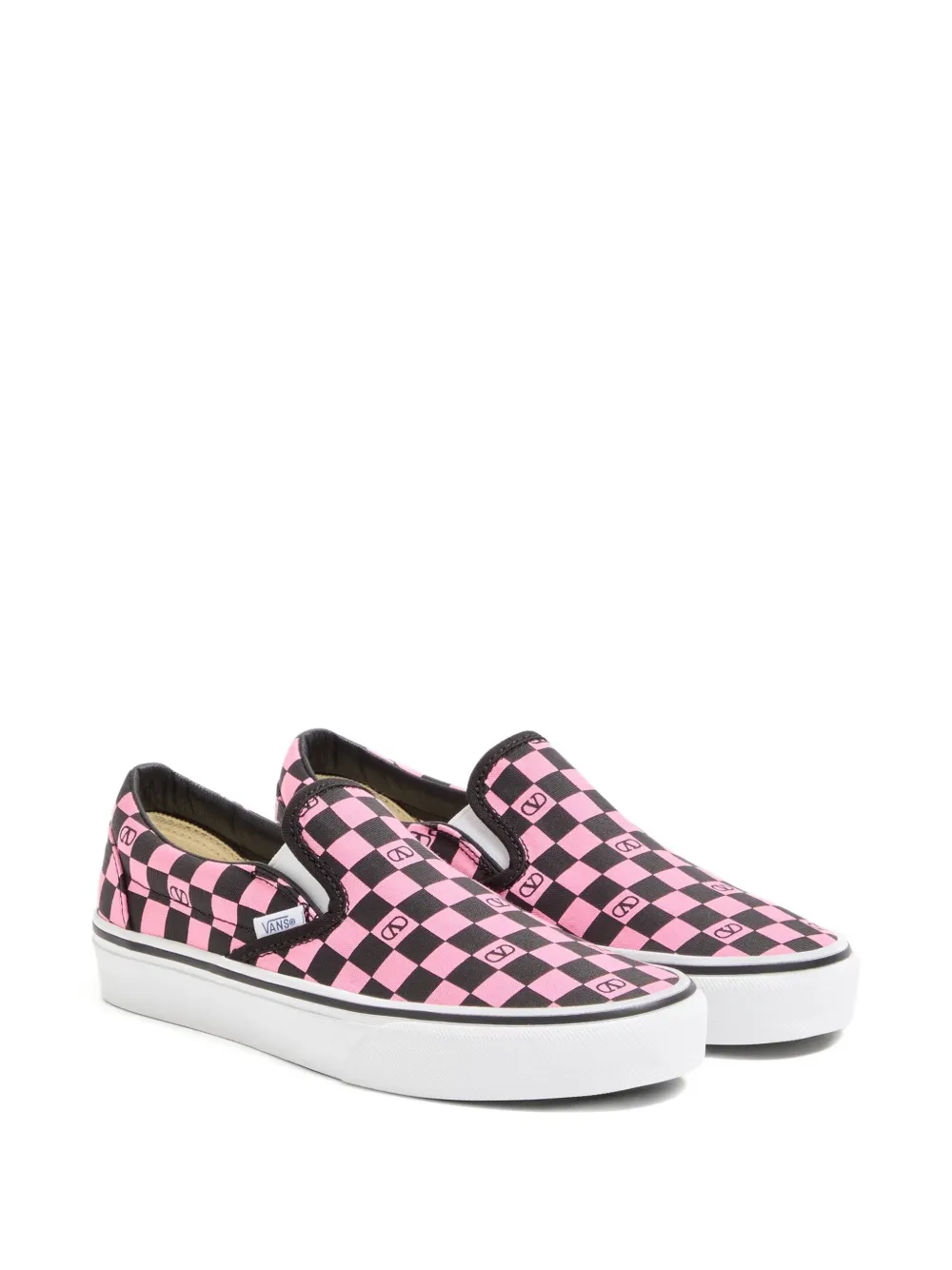 Valentino Garavani x Vans Vlogo geruite sneakers Roze