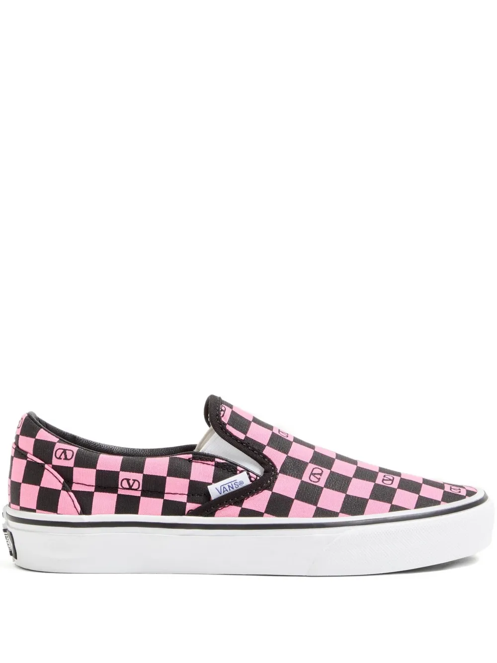 Valentino Garavani x Vans VLogo Sneakers mit Schachbrettmuster - Rosa