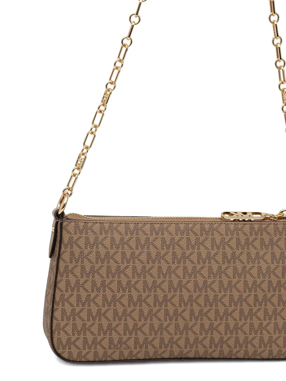 Michael Michael Kors Monogram-pattern Shoulder Bag In Brown