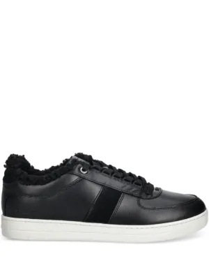 EMPORIO ARMANI フラットシューズ ブランドロゴ ブラック 1447A Ea7 Emporio Armani logo-print low-top Sneakers | Black | FARFETCH