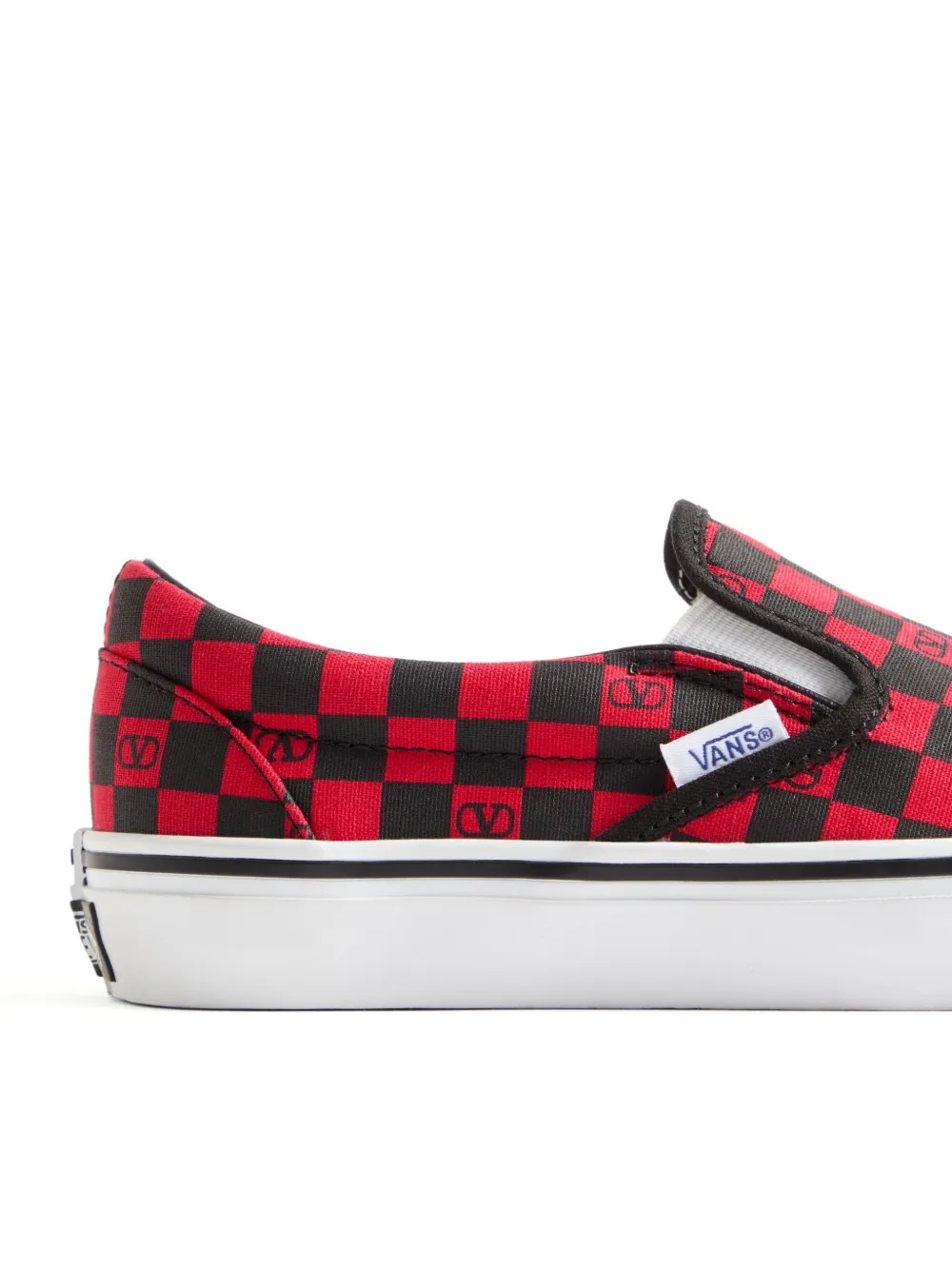 Valentino Garavani x Vans Vlogo geruite sneakers Rood