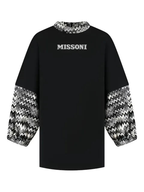 Missoni Kids zigzag-sleeve dress