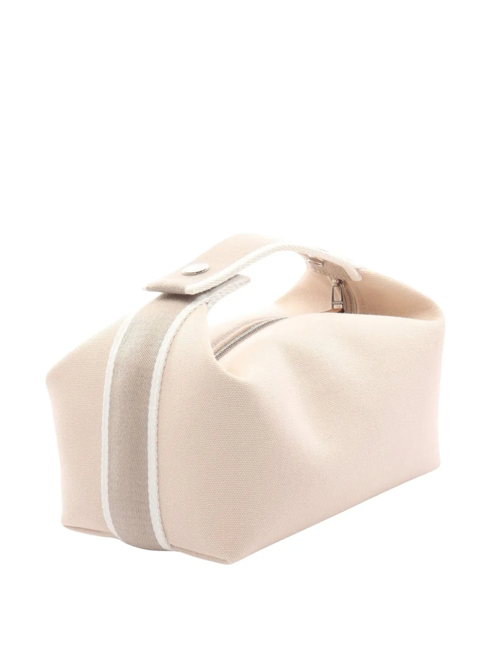 Pre-owned Hermes 2010-2025 Canvas Bride A Brac Case Vanity Bag In Brown