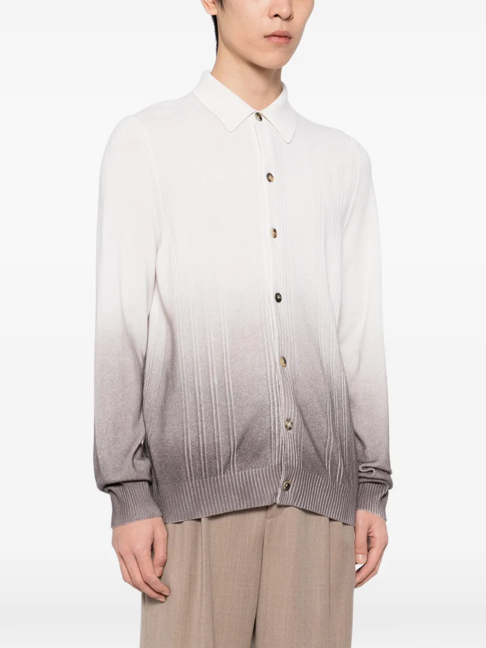 Svevo Cashmere Ribbed Shirt In Multi