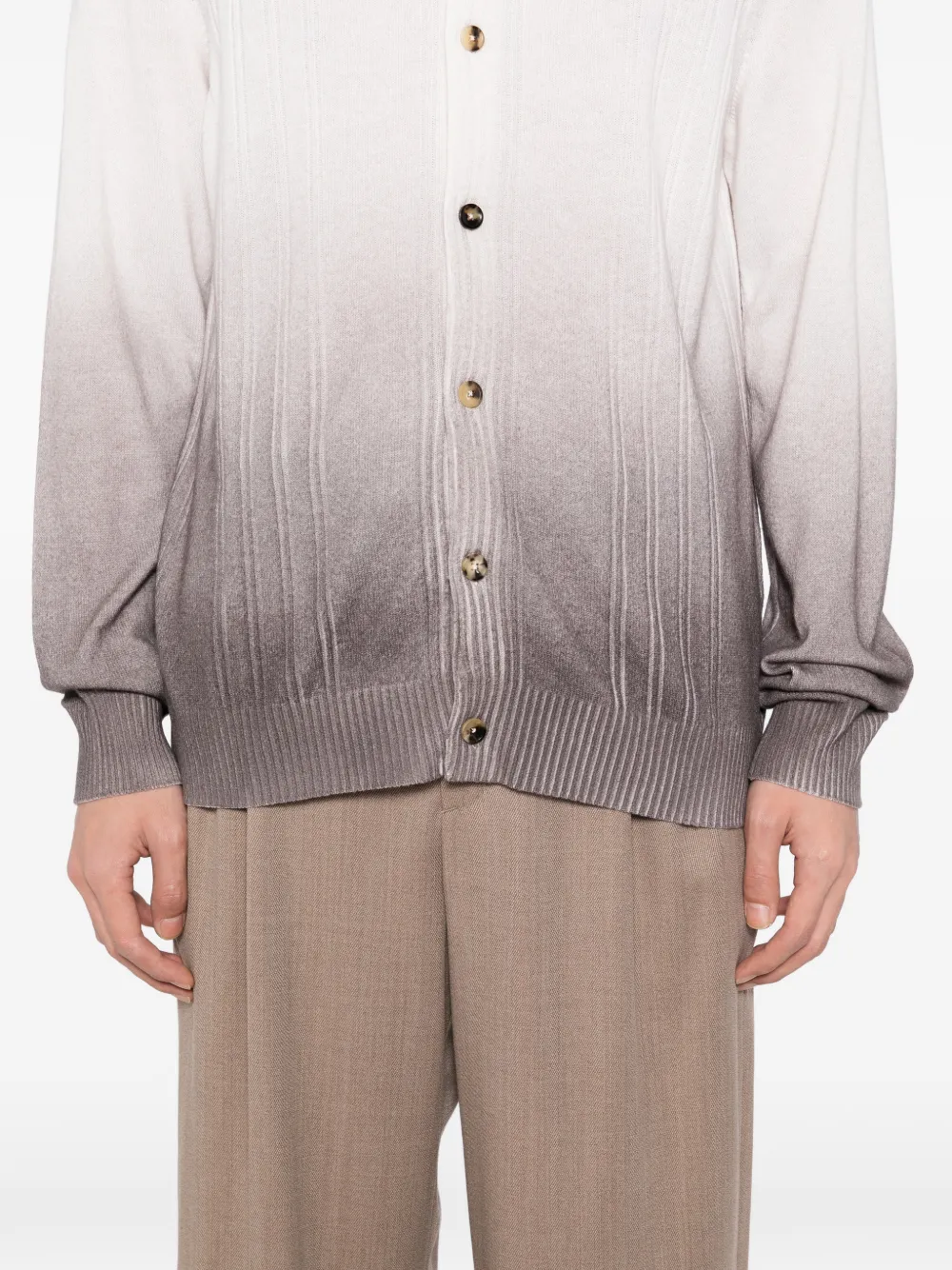 Svevo Cashmere Ribbed Shirt In Multi