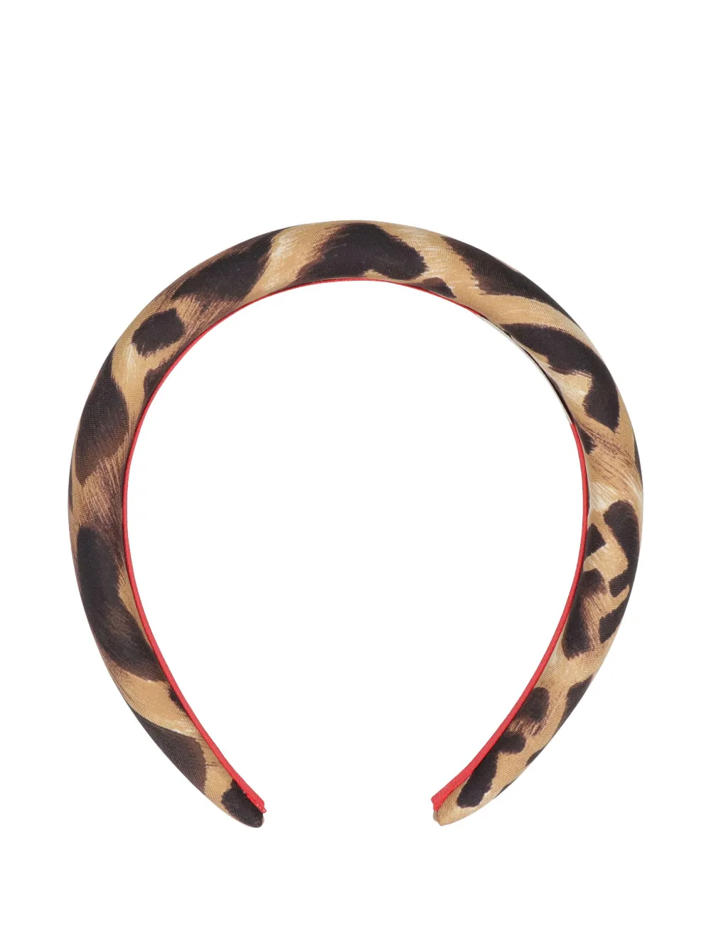 Fendi Animal-print Headband In Brown