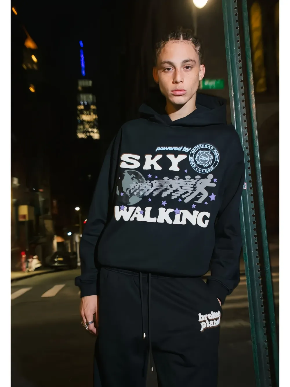 Broken Planet Graphic-design Hoodie In Animal Print