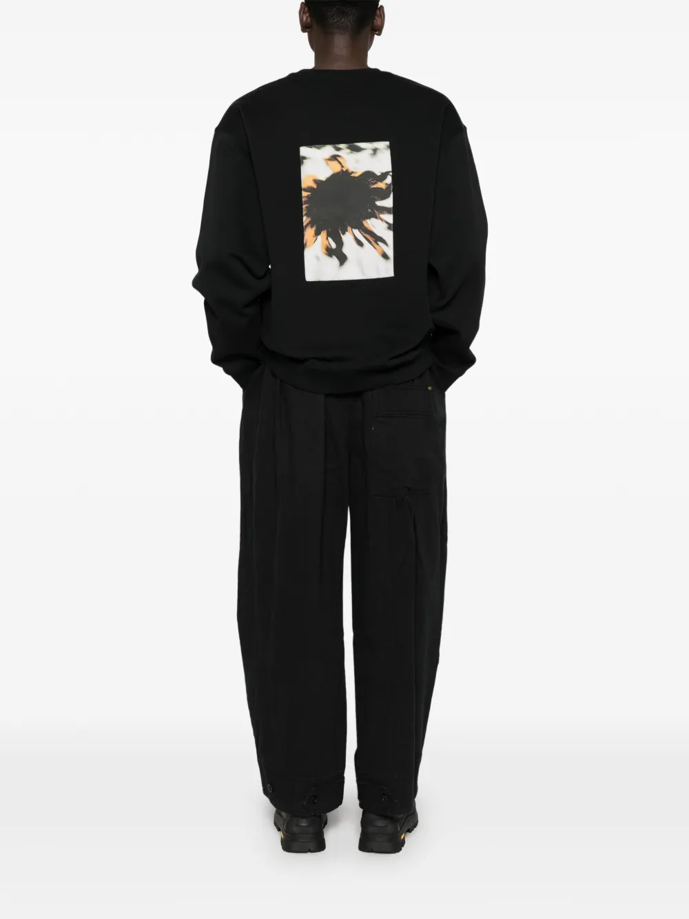 Peacemaker Oamc crew-neck long-sleeve sweatshirt - Zwart