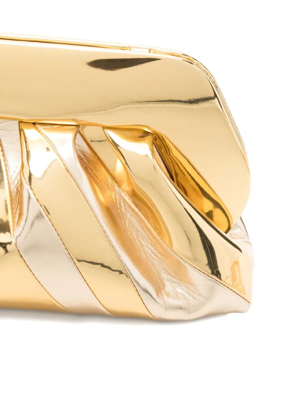 Themoirè Tia Clutch Bag In Gold