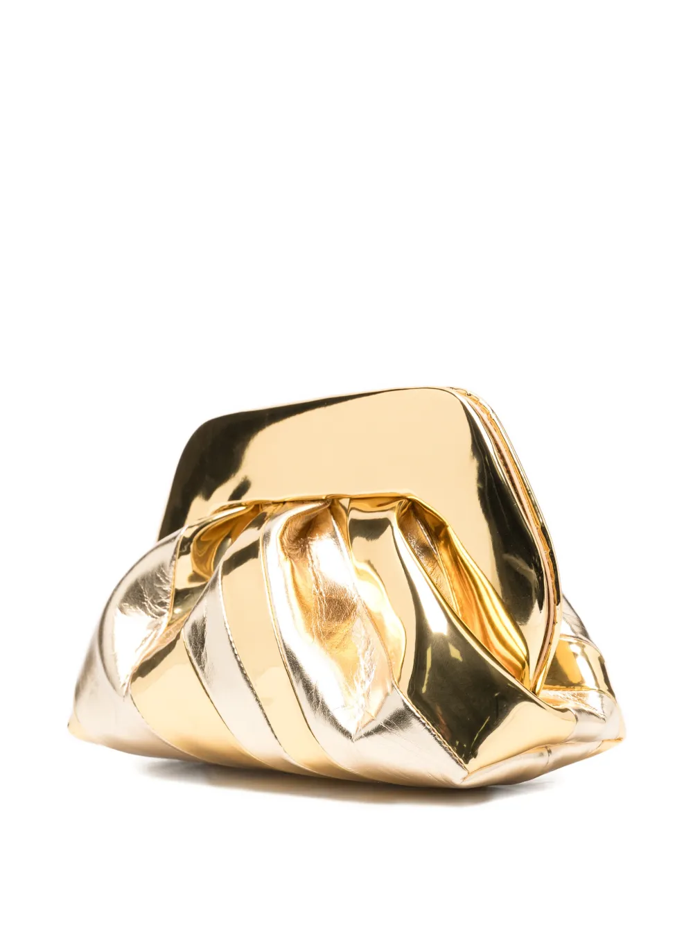 Themoirè Tia Clutch Bag In Gold