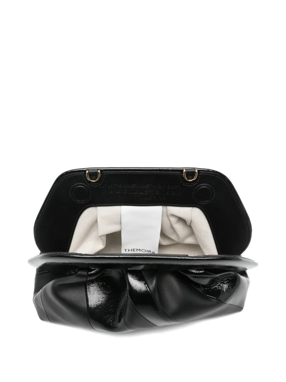 Themoirè Tia Clutch Bag In Black