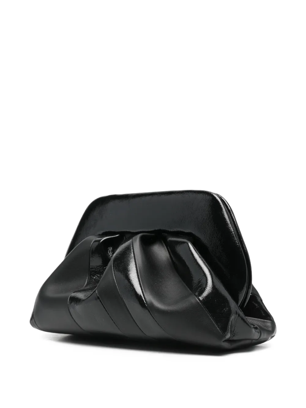 Themoirè Tia Clutch Bag In Black
