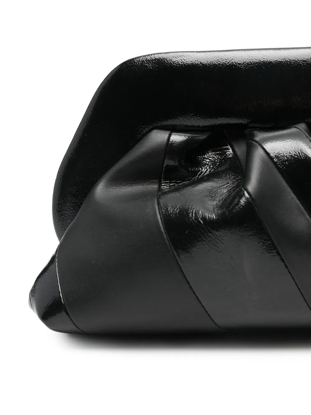 Themoirè Tia Clutch Bag In Black