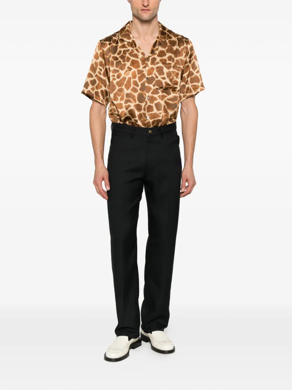 Needles embroidery trousers - Zwart