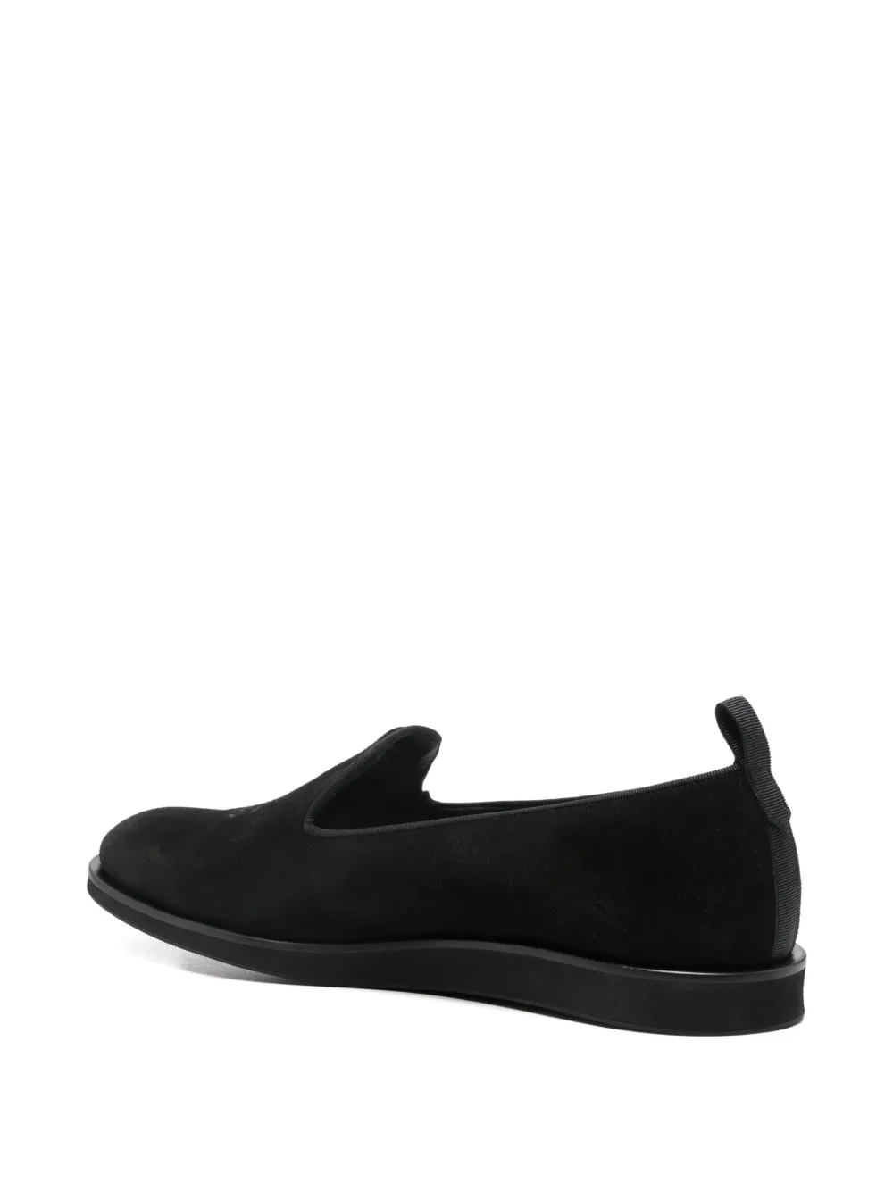 Needles Loafers met ronde neus en borduurwerk Zwart