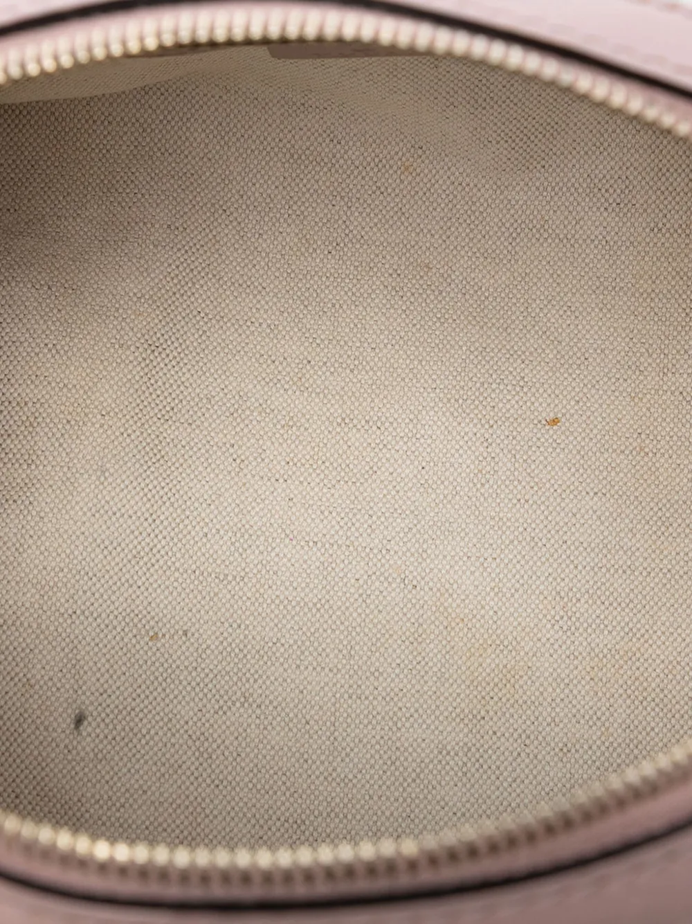 GUCCI Pre-owned 2016-2025 Small Gg Canvas Web Joy Boston Bag Satchel In Brown