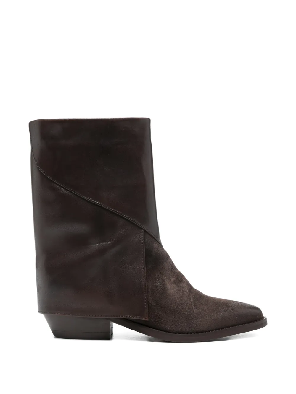 Julie Dee Pointed-toe Ankle Boots In Brown