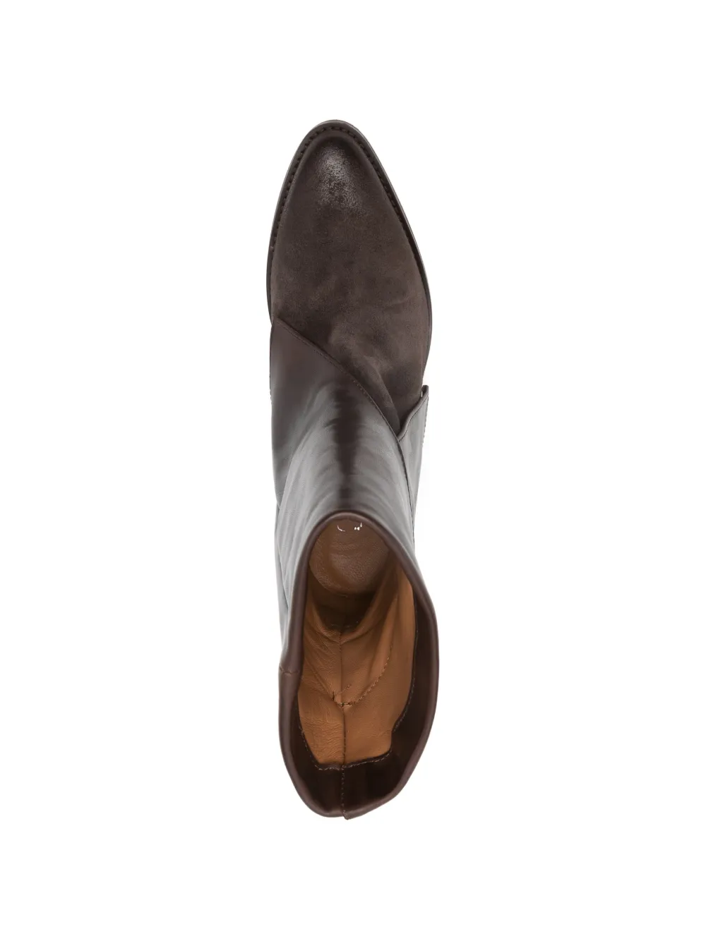 Julie Dee Pointed-toe Ankle Boots In Brown