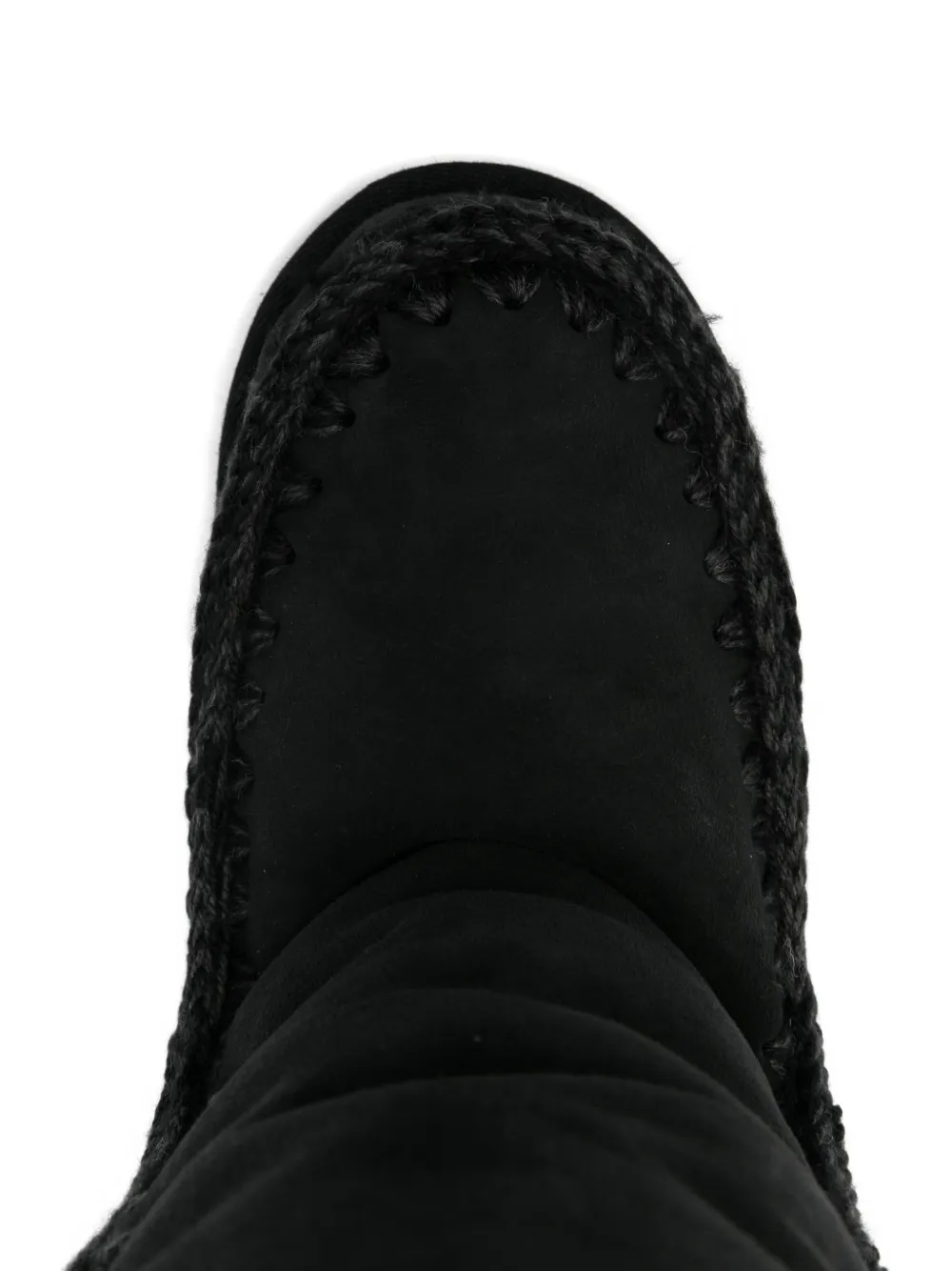 Mou Eskimo 40 Low Heels Boots In Black Suede In Black