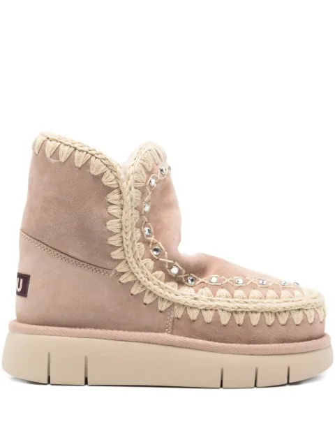 Mou botas con apliques de strass
