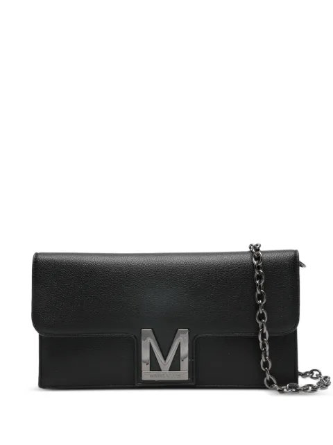 Marc Ellis Tecla logo-plaque chain clutch bag