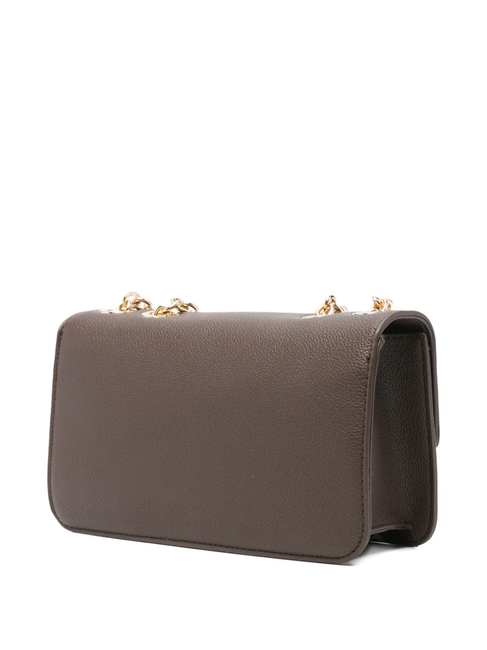 Marc Ellis Blaze Chain Logo-plaque Shoulder Bag In Brown