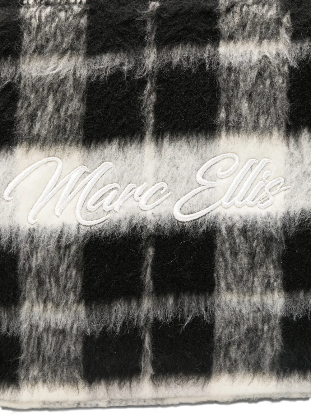 Marc Ellis Small Buby Check Tote Bag In Black