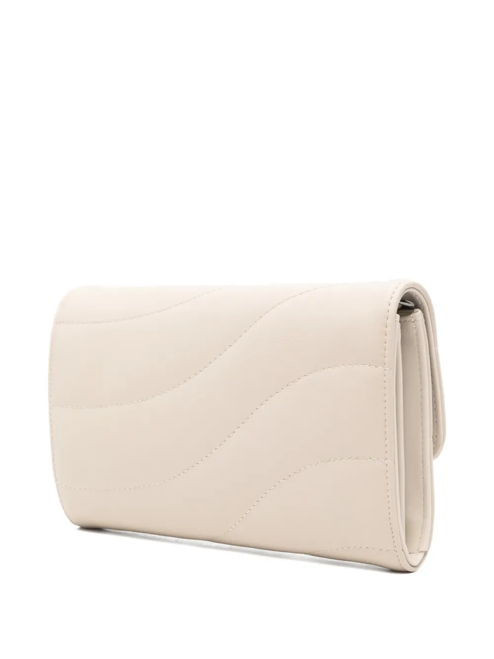 Marc Ellis Glow Logo-detail Clutch In Neutral