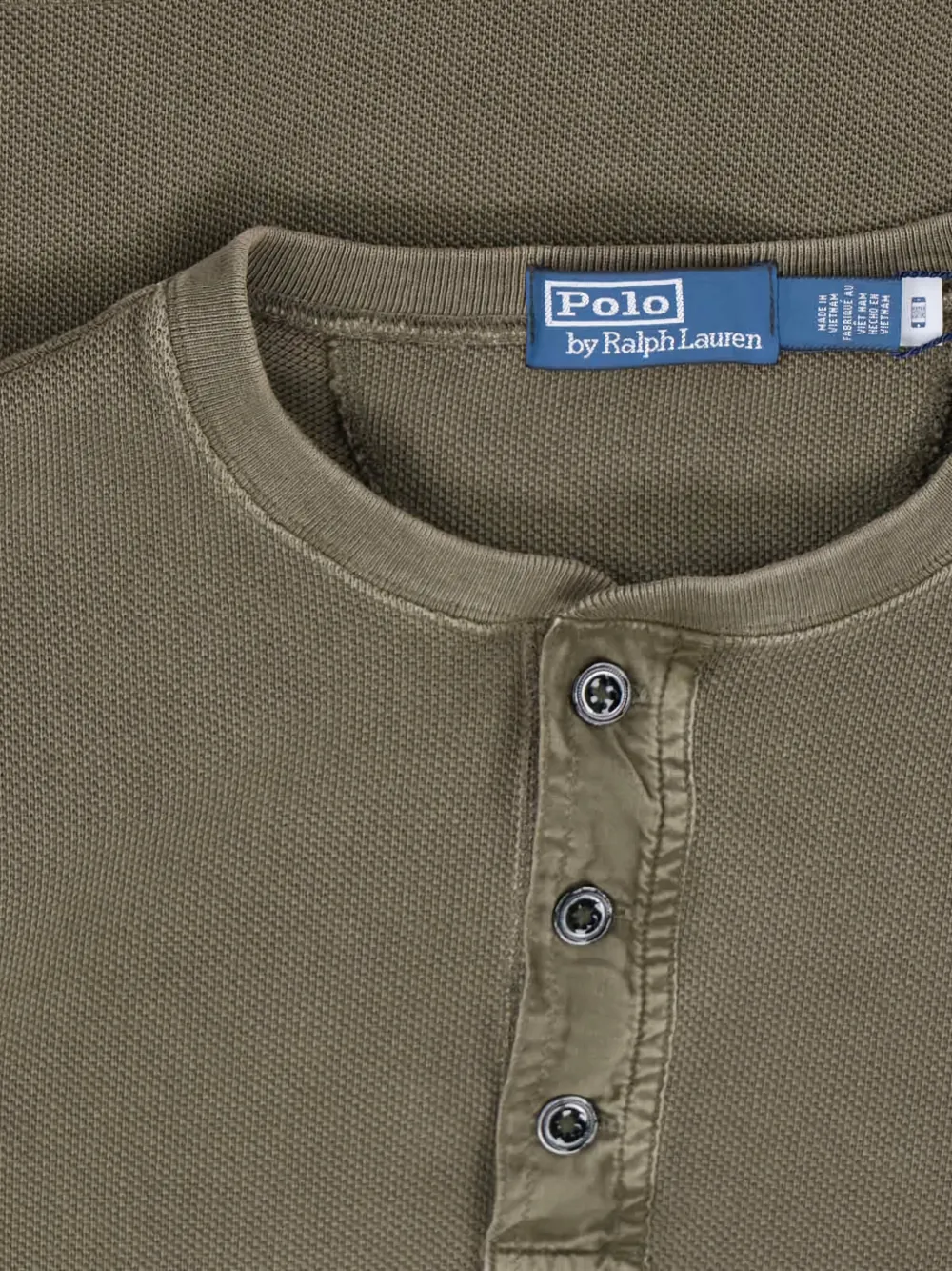 Polo Ralph Lauren Henley poloshirt met knopen Groen