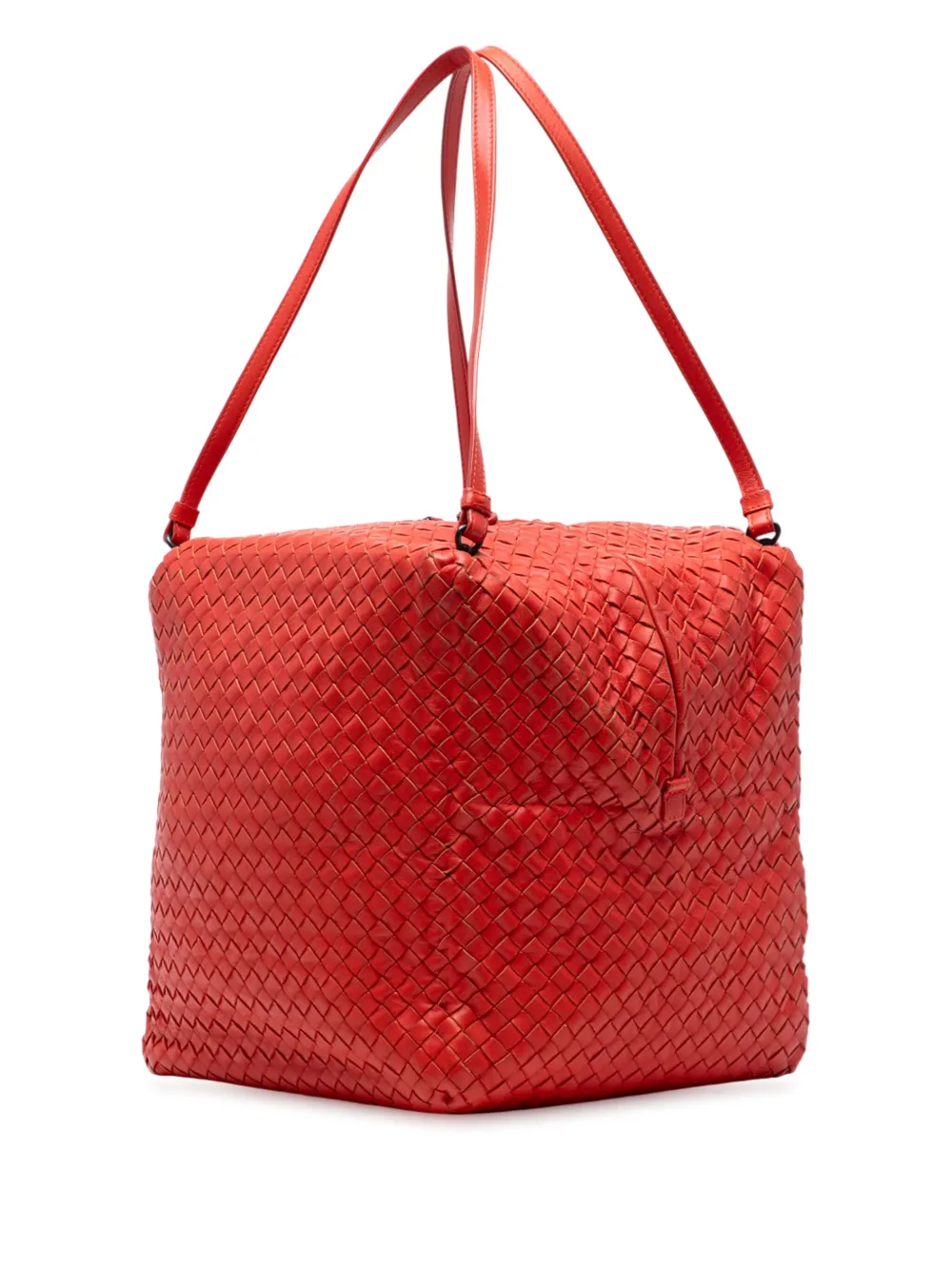 2011 Nappa Intrecciato Cube Shoulder Bag