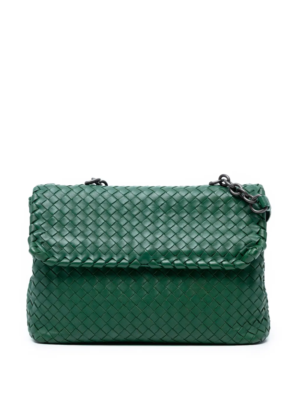 Bottega Veneta Pre-Owned 2012-2025 Medium Nappa Intrecciato Olimpia shoulder bag - Verde
