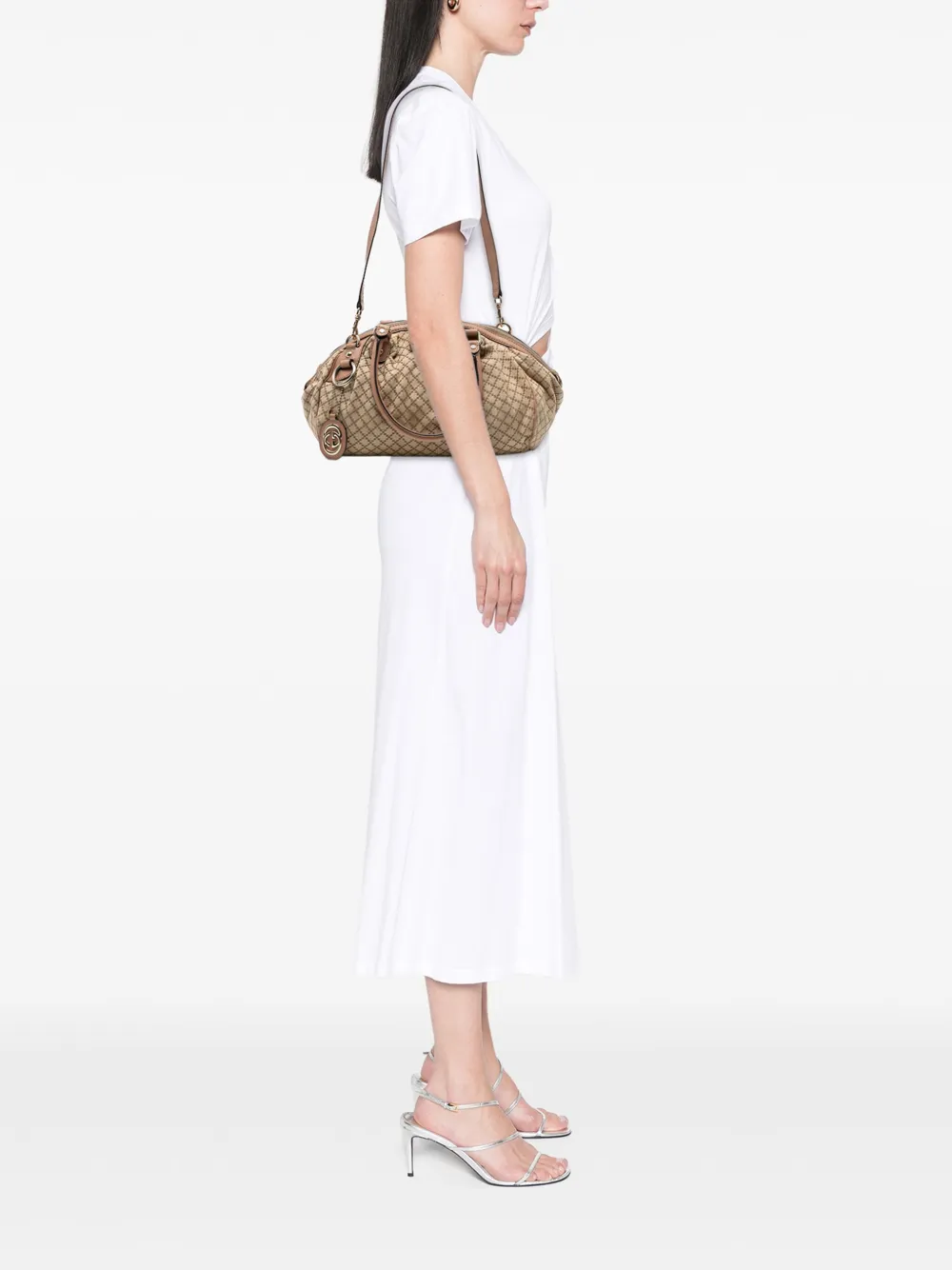 Gucci Pre-Owned 2016-2025 Diamante Canvas Sukey satchel | Men | Image 2