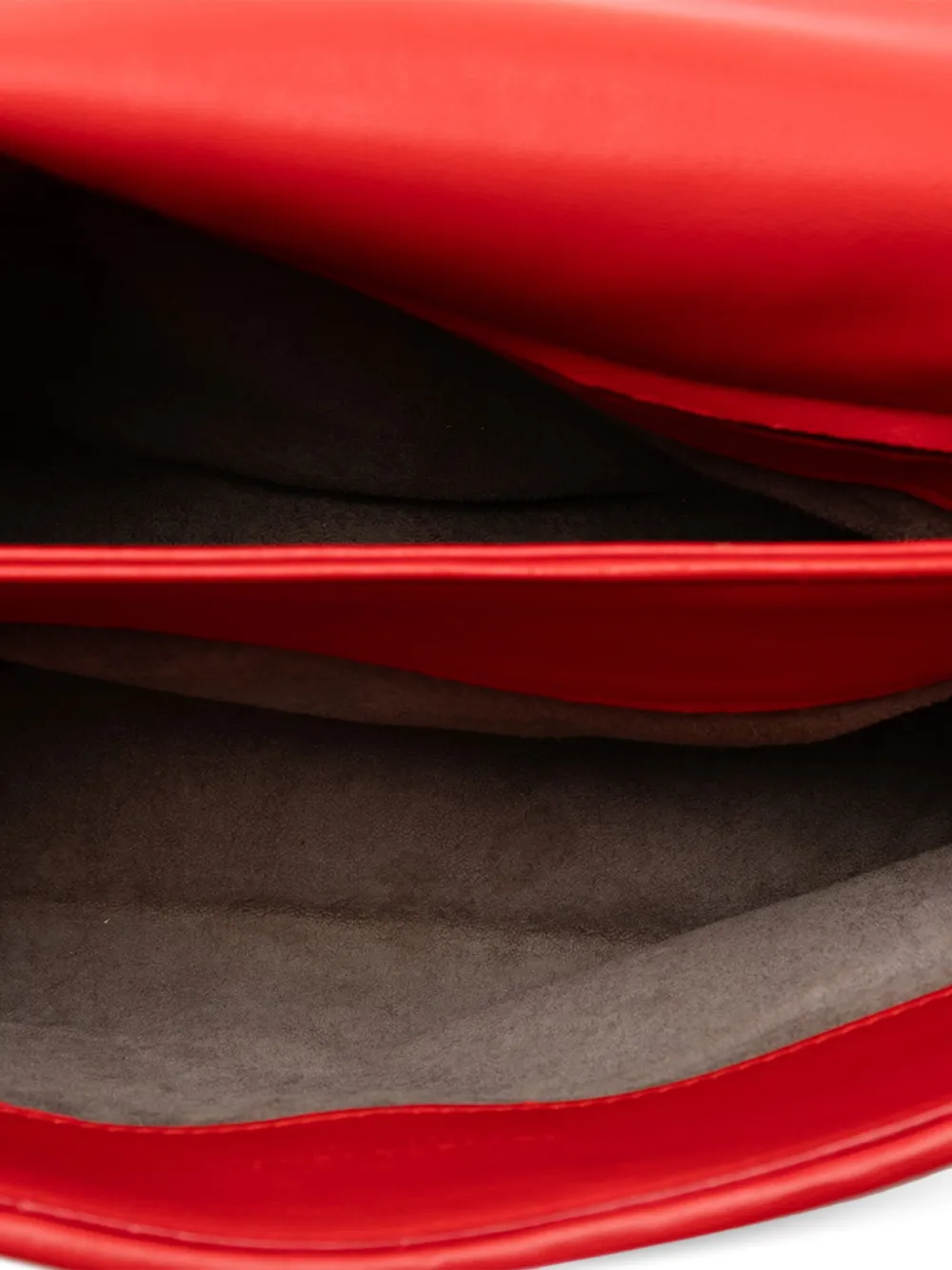 Pre-owned Bottega Veneta 2012-2025 Small Nappa Intrecciato Olimpia Shoulder Bag In Red