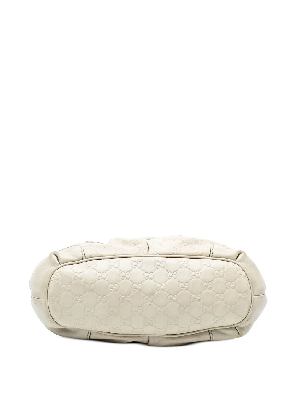 Pre-owned Gucci 2016-2025 Ssima Sukey Satchel In White