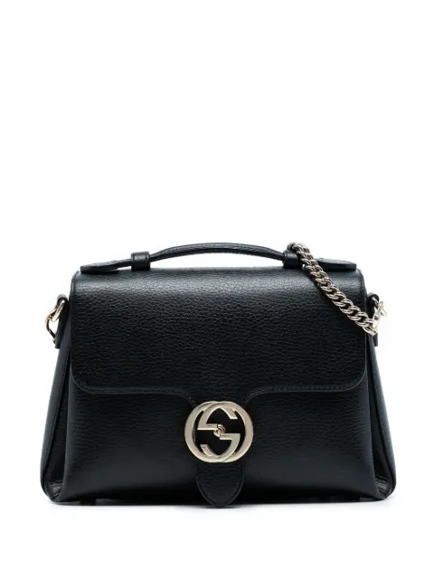 Gucci Pre-Owned 2016-2025 Small Dollar Calf Interlocking G satchel