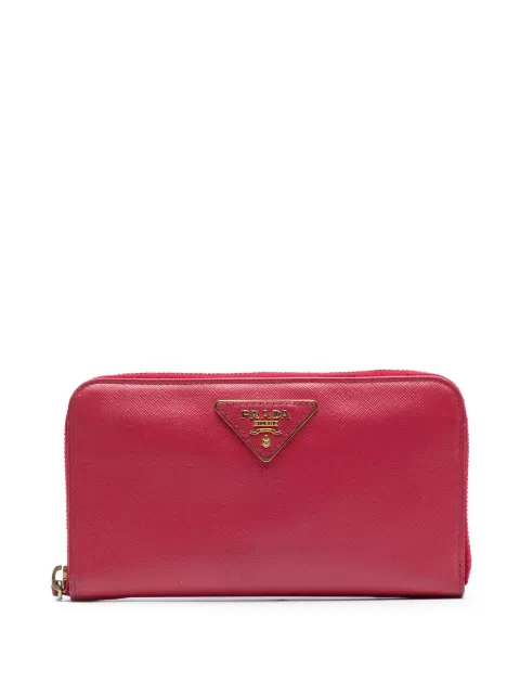Prada Pre-Owned 2013-2025 Saffiano Zip Around Wallet long wallets