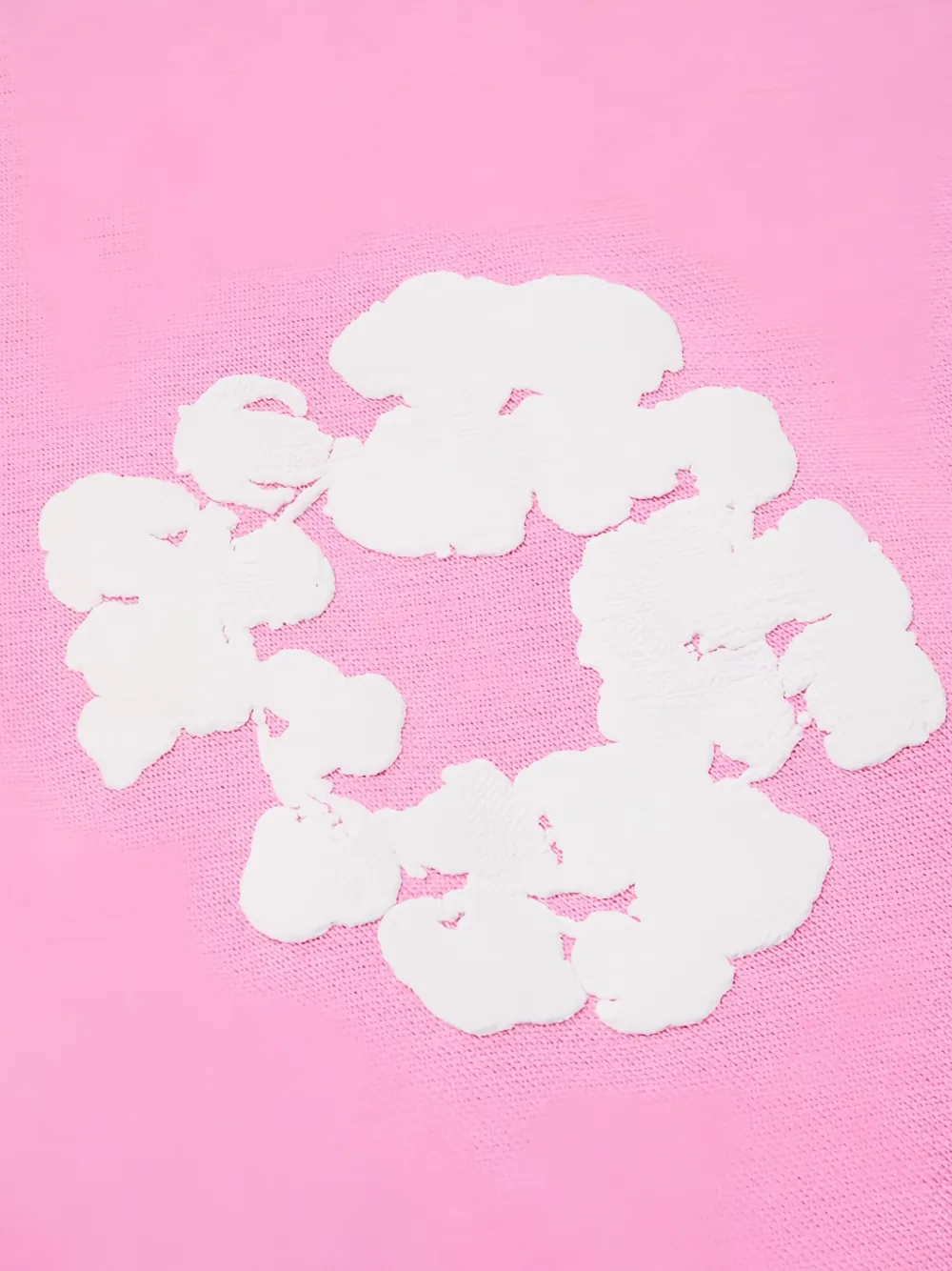 Denim Tears Katoenen hoodie met kransdetails Roze