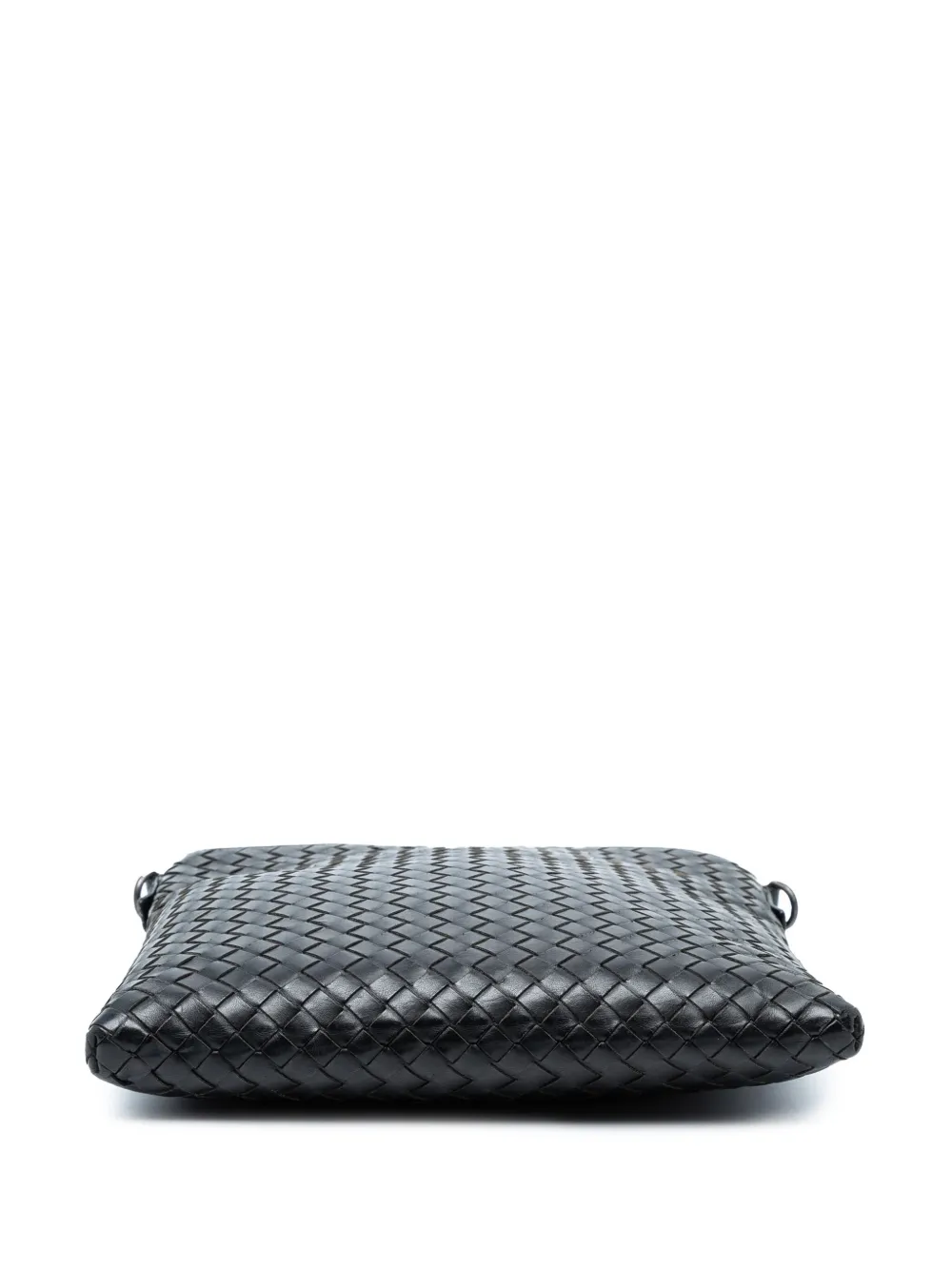 Pre-owned Bottega Veneta 2012-2025 Nappa Intrecciato Vn Crossbody Bag In Black
