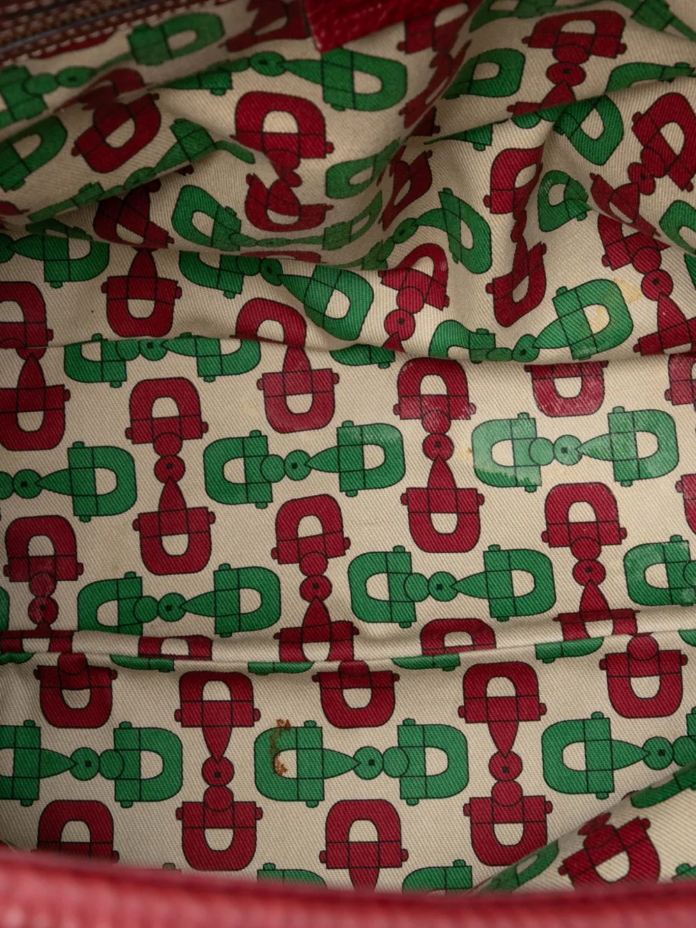 Pre-owned Gucci 2016-2025 Large Ssima Trimmed Leather Signoria Hobo Bag In Red