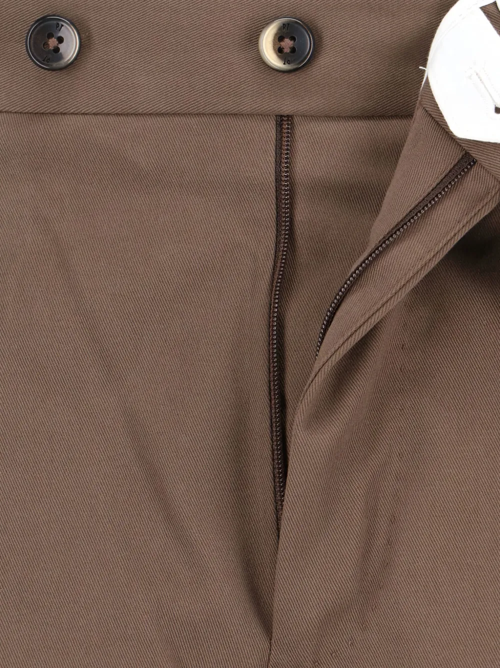 Pt Torino Pleated Tailored Trousers In Brown