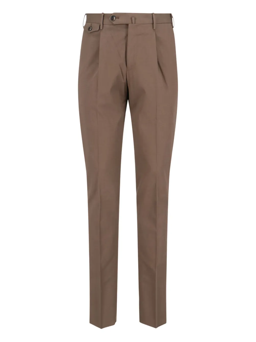 Pt Torino Pleated Tailored Trousers In Brown