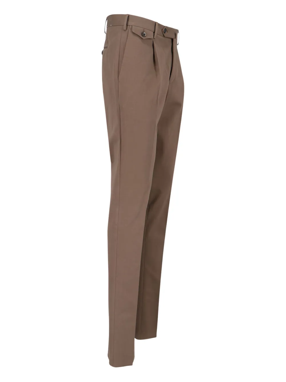 Pt Torino Pleated Tailored Trousers In Brown
