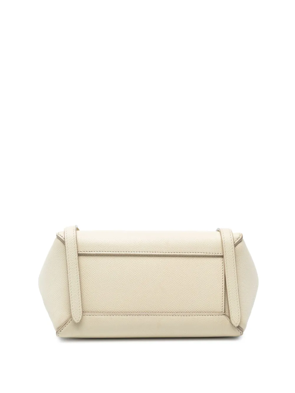 Pre-owned Celine 2018 Nano Grained Calfskin Belt Bag Satchel In Brown