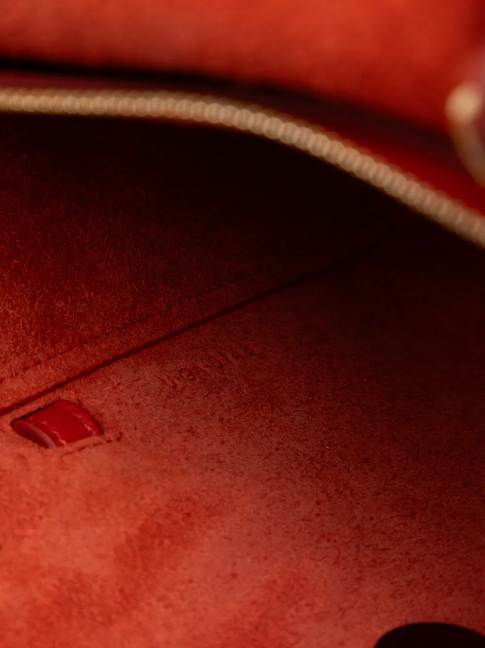 Pre-owned Celine 2018 Nano Grained Calfskin Belt Bag Satchel In Red