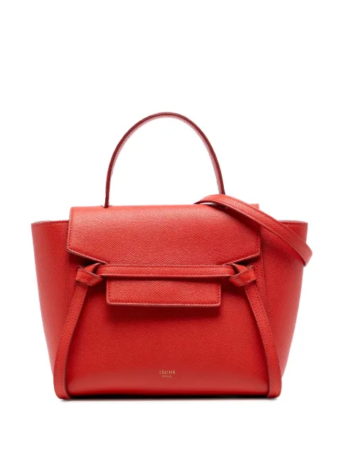 Celine Pre-Owned 2018 Nano Grained Calfskin Belt Bag satchel