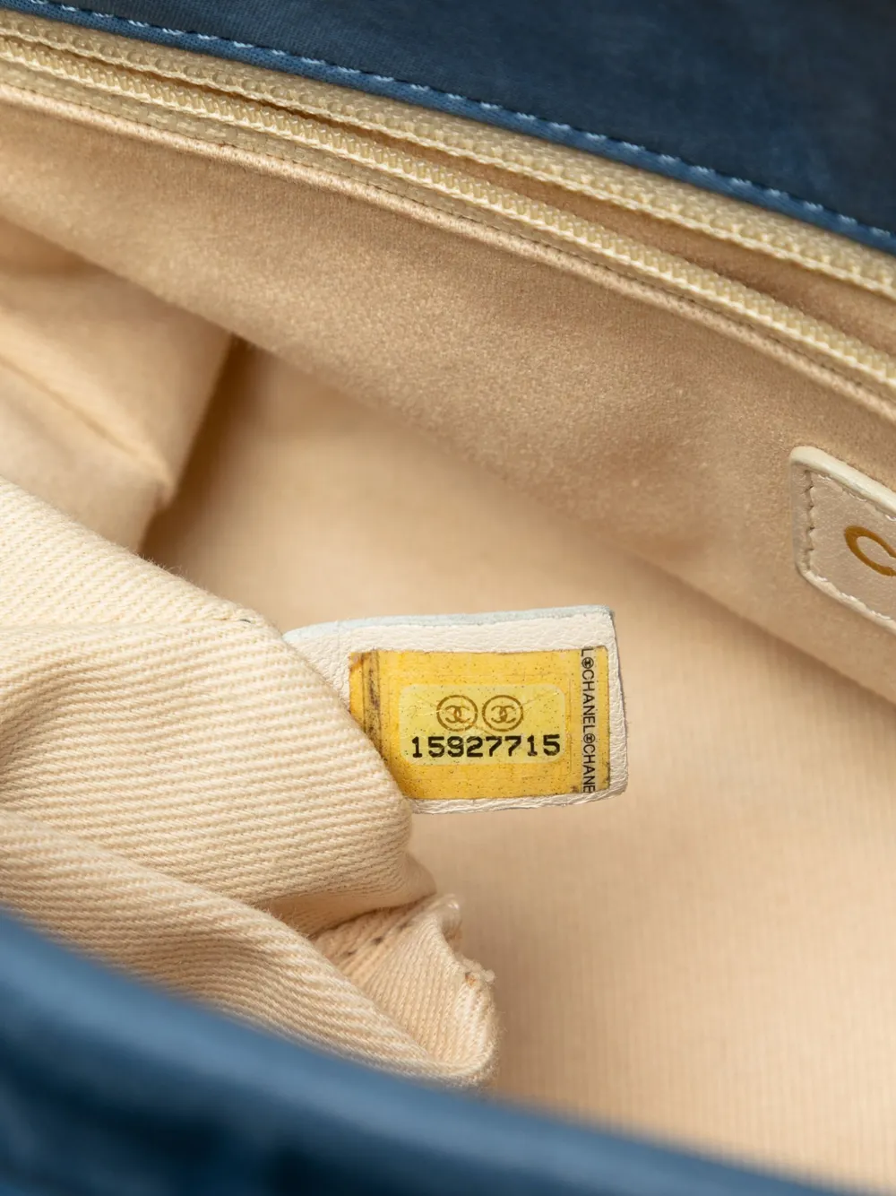 Pre-owned Chanel 2011 Large Iridescent Calfskin Chic Quilt Flap Shoulder Bag In Blue