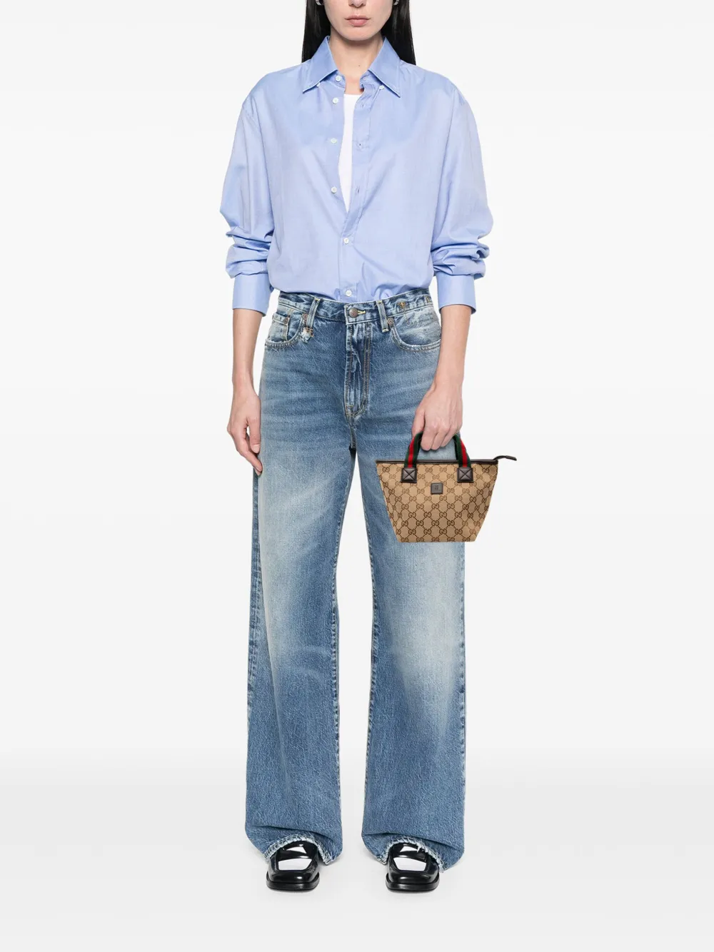 Gucci Pre-Owned 2000-2015 Mini GG Canvas Web Childrens handbag | Pre-Owned | Image 2